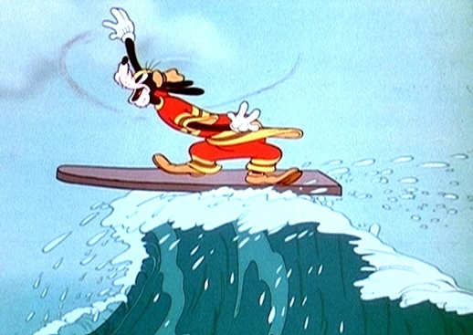 Pateta surfando — Regular ou Goofy?
