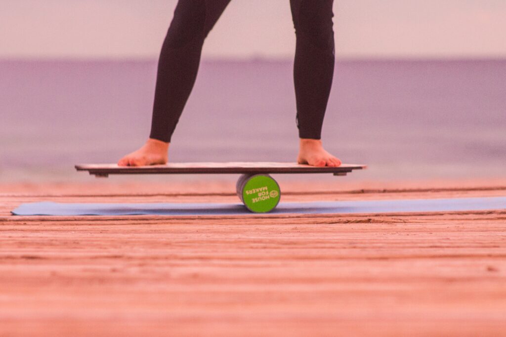 indo board treino de equilíbrio